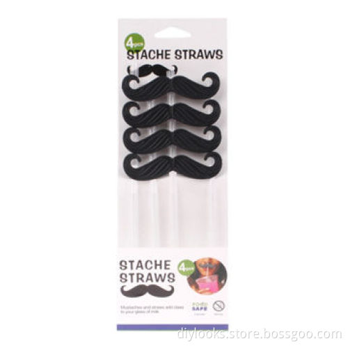 Funny Sell Meng Arab Beard Plastic Straws